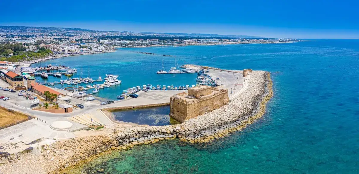 Paphos harbour and castle