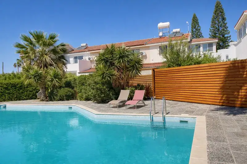 beach house cyprus private pool larnaca sunbeds