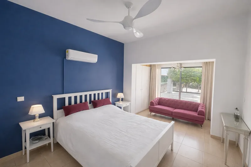 beach house cyprus bedroom garden view larnaca