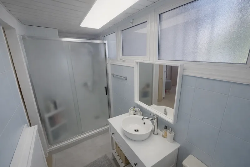 beachhouse cyprus modern bathroom shower clean bright interio